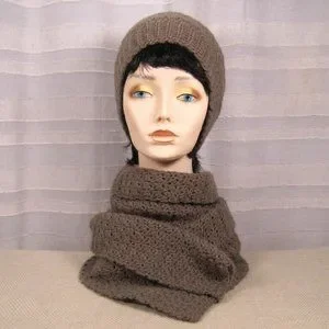 Accessories | Handmade Crocheted Taupe Brown Beanie Hat And  display picture 1